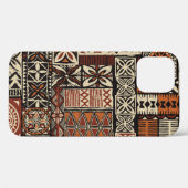 Tapa-Tribal im hawaiianischen Stil, abstrakter Pat Case-Mate iPhone Hülle (Rückseite (Horizontal))