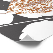 Tapa-Tribal im hawaiianischen Stil, abstrakter Pat Poster (Ecke)