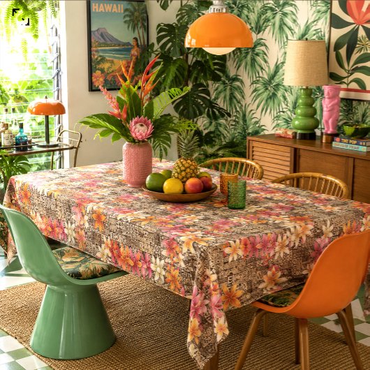 Tapa und Lei Tischdecke