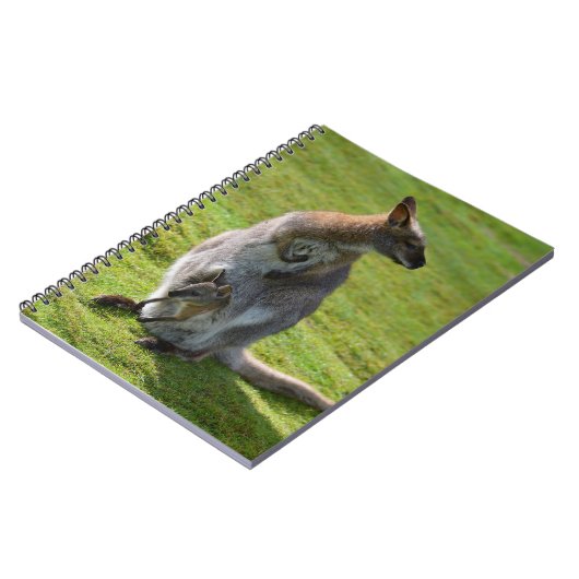 Tapaby mit rotem Hals und Freude Notizblock (Linke Seite)