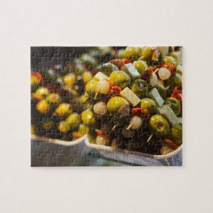 Tapas aus gestopften Oliven Puzzle
