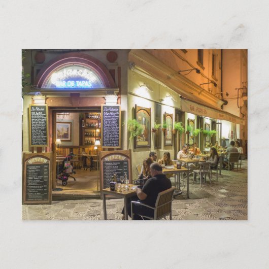 Tapas-Bar und Restaurant Postkarte (Vorderseite)