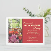 Tapas-Party Einladung (Stehend Vorderseite)