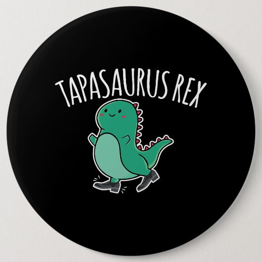 Tapasaurus Rex Stich Dance Dinosaur Dino Button (Vorderseite)
