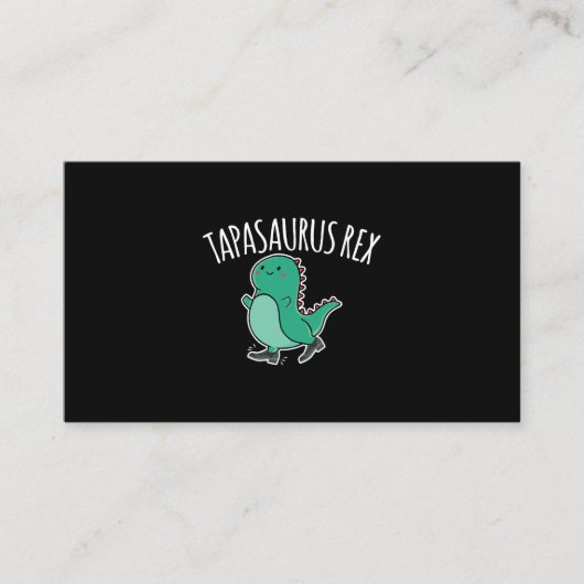 Tapasaurus Rex Stich Dance Dinosaur Dino Visitenkarte (Vorderseite)