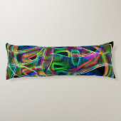 Tape-ähnliche Kurven, bunter Neon, Überlappung der Seitenschläferkissen (Rückseite)