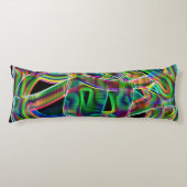 Tape-ähnliche Kurven, bunter Neon, Überlappung der Seitenschläferkissen (Vorderseite)