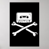 Tape & Crossbones Music Pirate Zuhause Tape Poster (Vorne)