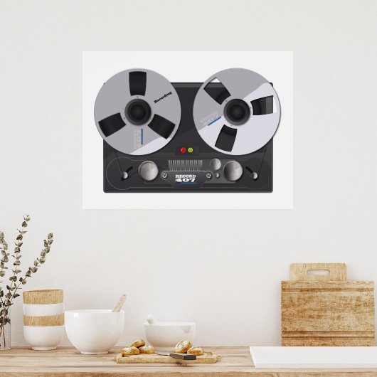 Tape Deck Recorder Poster (Küche)