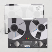 Tape Deck Recorder Postkarte (Vorne/Hinten)