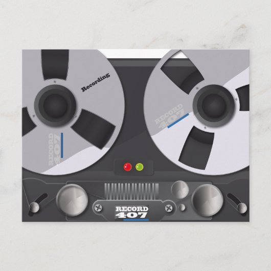 Tape Deck Recorder Postkarte (Vorderseite)