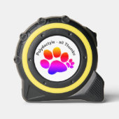 Tape Measure - Alle Thumbs Polydactylpfropfdrucke Maßband (Vorderseite)