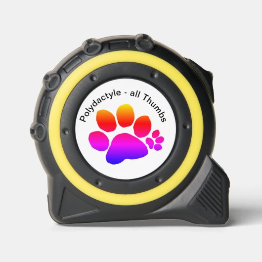 Tape Measure - Alle Thumbs Polydactylpfropfdrucke Maßband (Vorderseite)