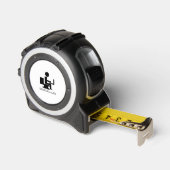 Tape Measure black on white Maßband (Winkel)