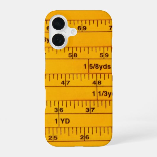 Tape Measure - iPhone 16 Hülle (Rückseite)