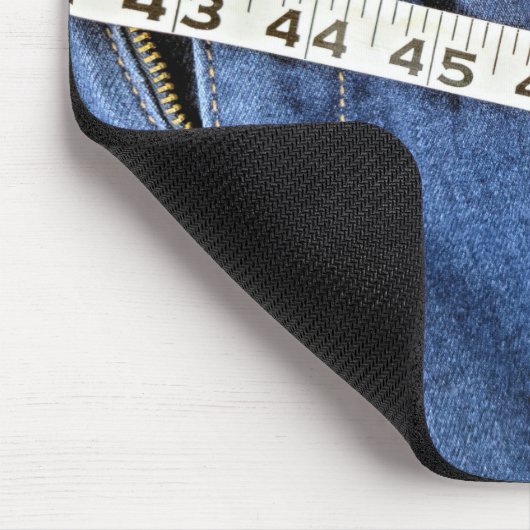 Tape Measure on Blue Jeans Mousepad (Ecke)