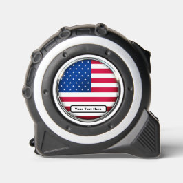 Tape Measure - Personalisierte USA Flag - Text hin Maßband