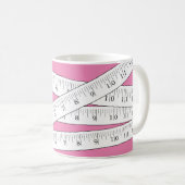 Tape Measure Pink Novelty Kaffeetasse (VorderseiteRechts)