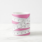 Tape Measure Pink Novelty Kaffeetasse (Mittel)