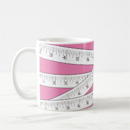 Tape Measure Pink Novelty Kaffeetasse