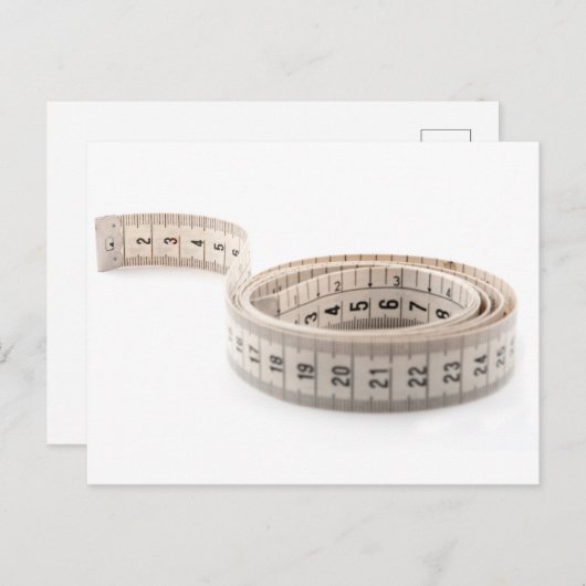 Tape measure postkarte (Vorne/Hinten)