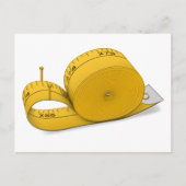 Tape Measure Snail Postkarte (Vorderseite)