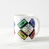 Tape Pattern-Tasse Kaffeetasse (VorderseiteRechts)