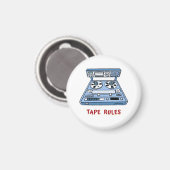 Tape Rules Magnet für Studio Recording Engineer (Vorderseite/Rückseite)