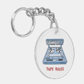 Tape Rules Schlüsselanhänger für Studio Recording (Vorderseite links)