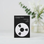 Tape Spool - (Gold) Visitenkarte (Stehend Vorderseite)