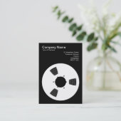 Tape Spool Visitenkarte (Stehend Vorderseite)