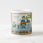 Tape Worm Granny | Absurde visuelle Komik Jumbo-Tasse (Vorderseite)
