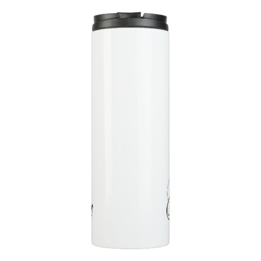 Tape-Zange-Schwarze Katze Thermosbecher (Rückseite)