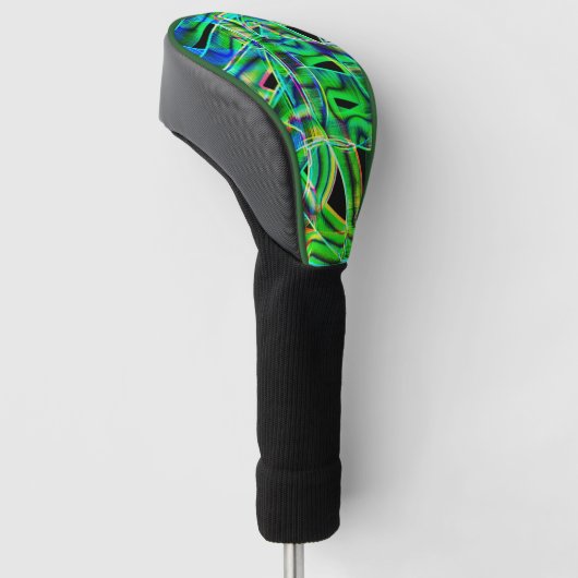 Tapeähnliche Kurven, farbige und grüne Neon oder R Golf Headcover (angewinkelt)