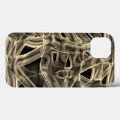 Tapeähnliche Kurven, khaki- oder beigefarbene Lini Case-Mate iPhone Hülle (Rückseite (Horizontal))