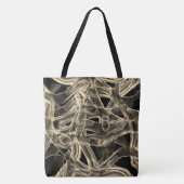 Tapeähnliche Kurven, khaki- oder beigefarbene Lini Tasche (Vorderseite)