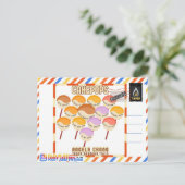 Taper:CakePops Hallo von ELO2025 Feiertagspostkarte (Stehend Vorderseite)