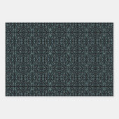 Tapered Outline Shapes Filled With Aquatic Colors Geschenkpapier Set (Vorderseite 3)