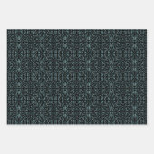 Tapered Outline Shapes Filled With Aquatic Colors Geschenkpapier Set (Vorderseite)