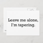 Tapering Postkarte (Vorne/Hinten)