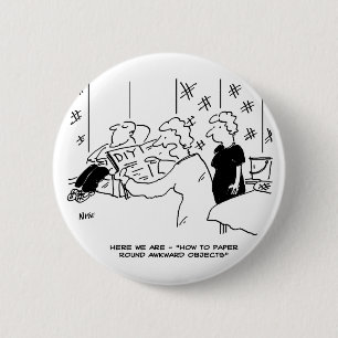 Tapering und Zuhause Decoration Cartoon Button