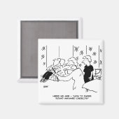 Tapering und Zuhause Decoration Cartoon Magnet (Vorderseite/Rückseite)