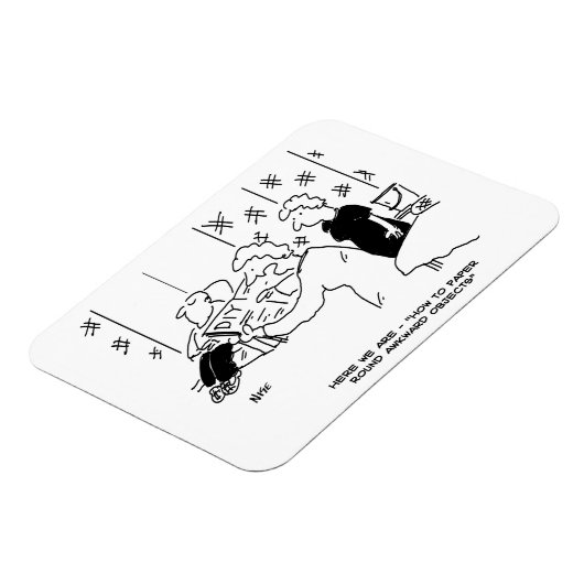 Tapering und Zuhause Decoration Cartoon Magnet (Linke Seite)