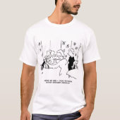 Tapering und Zuhause Decoration Cartoon T-Shirt (Vorderseite)