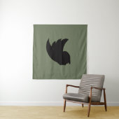 TAPESTRIE - T BIRD DESIGN - GRÜNE/SCHWARZE WANDTEPPICH (Beispiel (Horizontal))