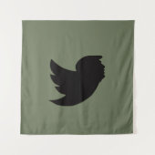 TAPESTRIE - T BIRD DESIGN - GRÜNE/SCHWARZE WANDTEPPICH (Vorderseite)