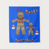 Tapestries Christmas Gingerbread Man Wandteppich (Vorderseite)