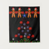 Tapestries Christmas Gingerbread Man Wandteppich (Vorderseite)
