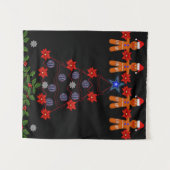 Tapestries Christmas Gingerbread Man Wandteppich (Vorderseite (Horizontal))