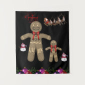 Tapestries Christmas Gingerbread Man Wandteppich (Vorderseite)